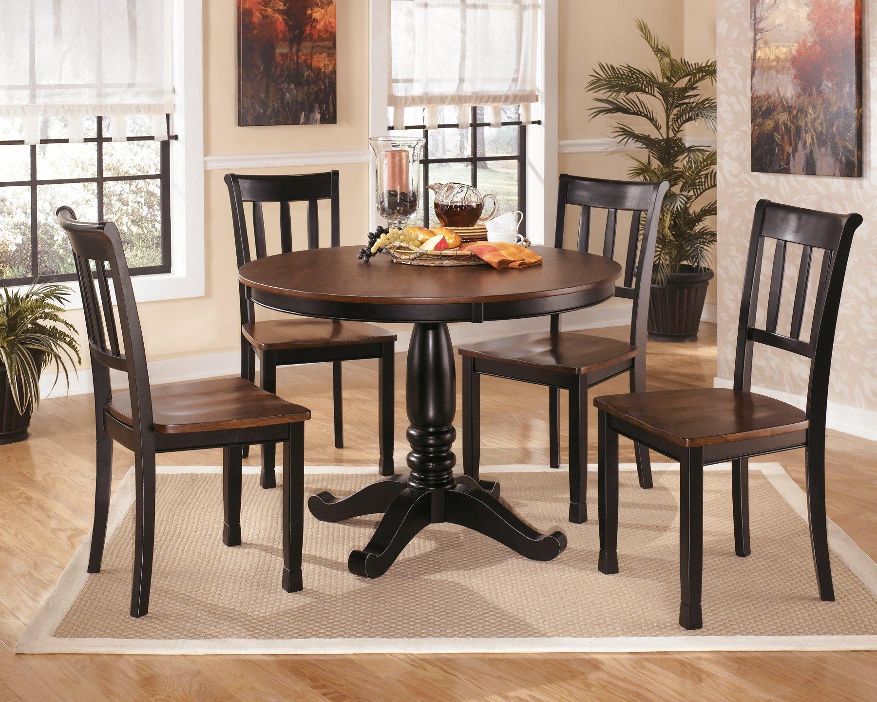 Owingsville Dining Chair D580-02 Black/Brown Casual casual seating By ashley - sofafair.com