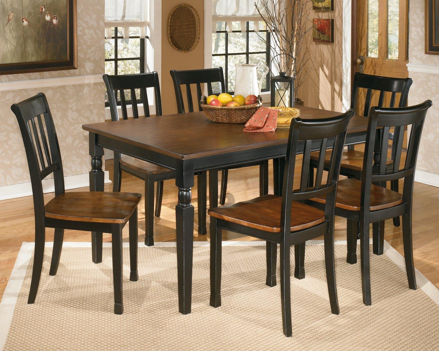 Owingsville Dining Chair D580-02 Black/Brown Casual casual seating By ashley - sofafair.com