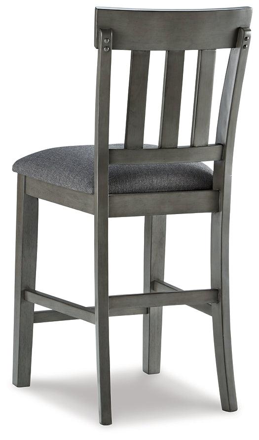 Hallanden Counter Height Bar Stool Set of 2 D589-124X2 Two-tone Gray Contemporary Barstools By AFI - sofafair.com