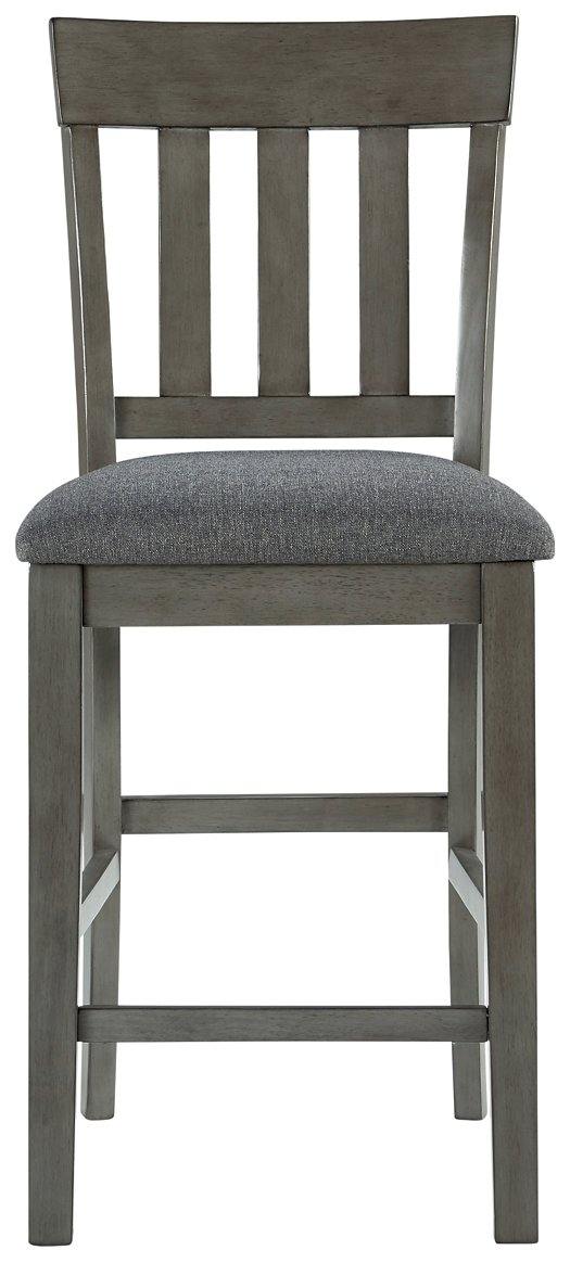 Hallanden Counter Height Bar Stool D589-124 Two-tone Gray Contemporary Barstools By AFI - sofafair.com