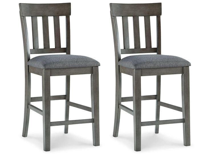 Hallanden Counter Height Bar Stool Set of 2 D589-124X2 Two-tone Gray Contemporary Barstools By AFI - sofafair.com