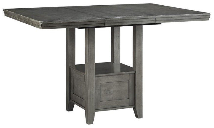 Hallanden Counter Height Dining Extension Table D589-42 Gray Contemporary Formal Tables By AFI - sofafair.com