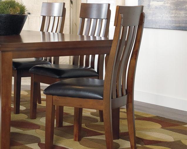 Ralene Dining Chair Set of 2 D594-01X2 Medium Brown Casual Formal Seating By AFI - sofafair.com