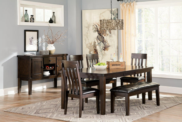 Haddigan Dining Chair Set of 2 D596-01X2 Dark Brown Casual Formal Seating By AFI - sofafair.com