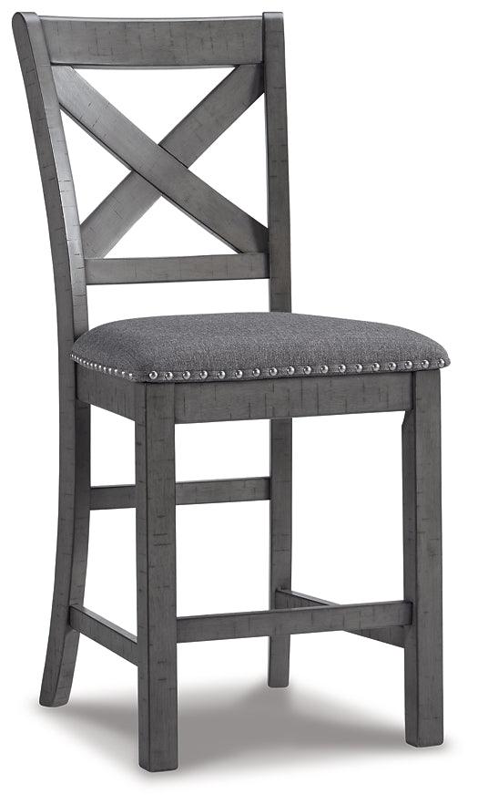 Myshanna Counter Height Bar Stool Set of 2 D629-124X2 Gray Casual Barstools By AFI - sofafair.com