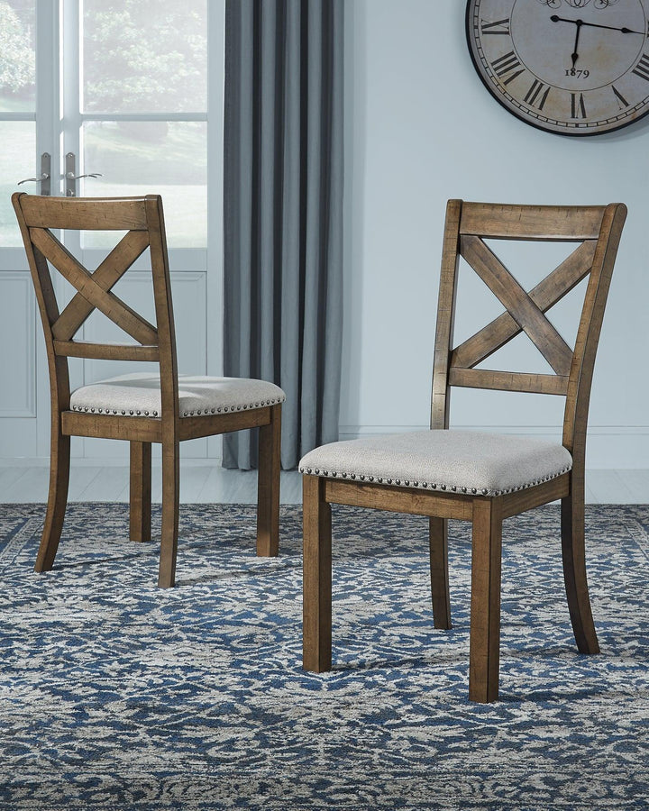 Moriville Dining Chair Set of 2 D631-01X2 Beige Casual Casual Seating By AFI - sofafair.com