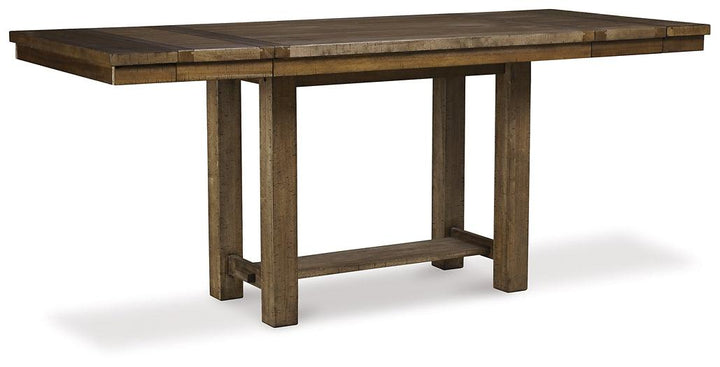 Moriville Counter Height Dining Table, 4 Barstools and Server D631D8 Grayish Brown Casual Dining Package By AFI - sofafair.com