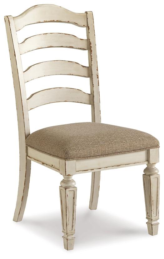 Realyn Dining Chair Set of 2 D743-01X2 Chipped White Casual Formal Seating By AFI - sofafair.com