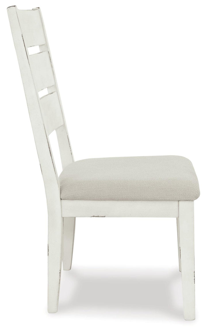 Grindleburg Dining Chair Set of 2 D754-01X2 Antique White Casual Formal Seating By AFI - sofafair.com