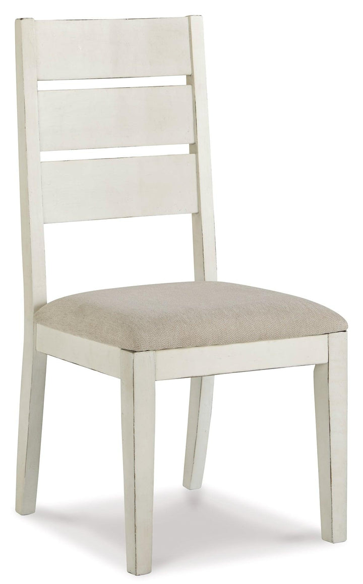 Grindleburg Dining Chair Set of 2 D754-01X2 Antique White Casual Formal Seating By AFI - sofafair.com