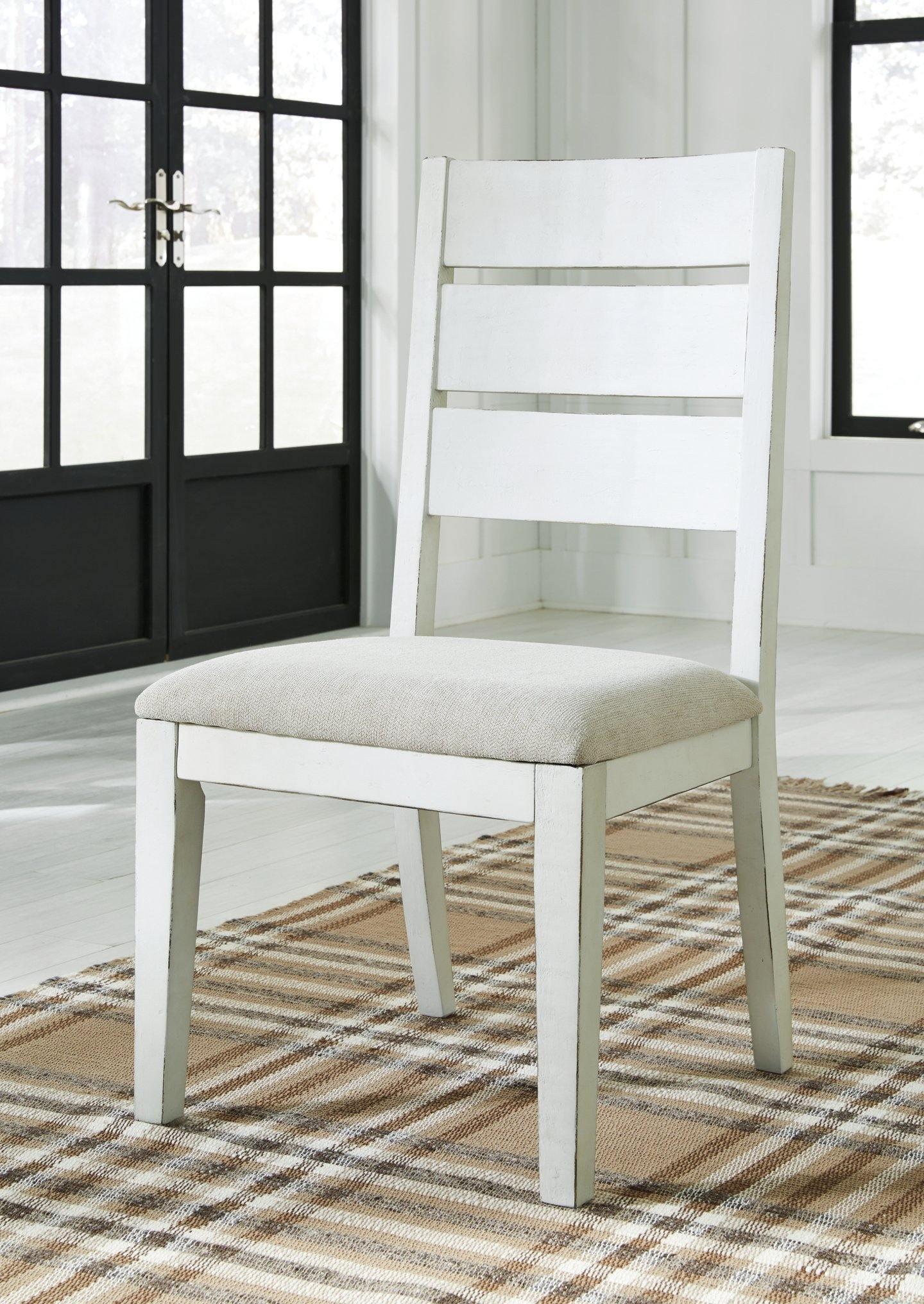 Grindleburg Dining Chair D754-01 Antique White Casual formal seating By ashley - sofafair.com
