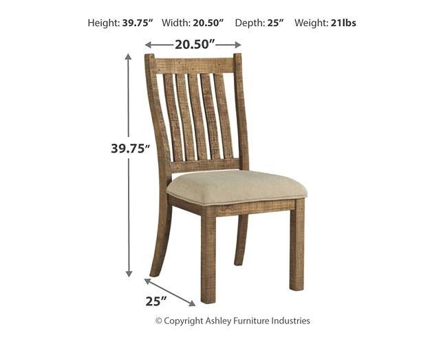 Grindleburg Dining Chair D754-05 Light Brown Casual Formal Seating By AFI - sofafair.com