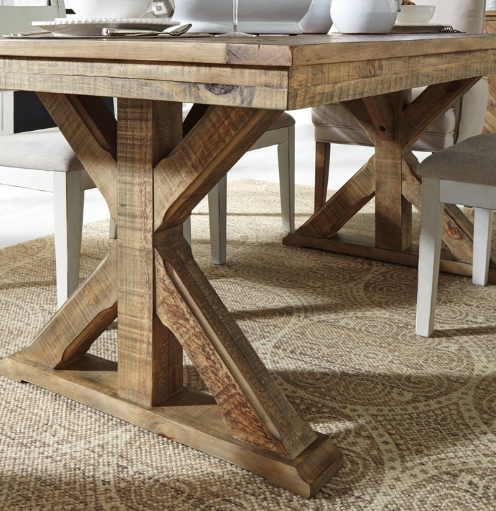 Grindleburg Dining Table D754-125 Light Brown Casual Formal Tables By AFI - sofafair.com