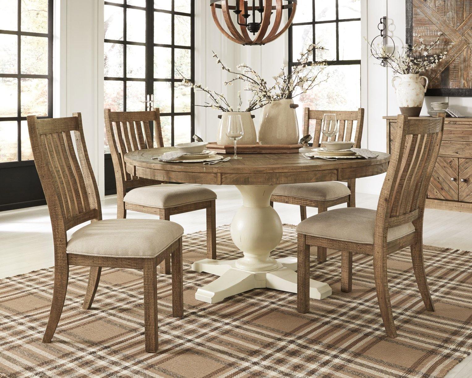 Grindleburg Dining Chair D754-05 Light Brown Casual formal seating By ashley - sofafair.com
