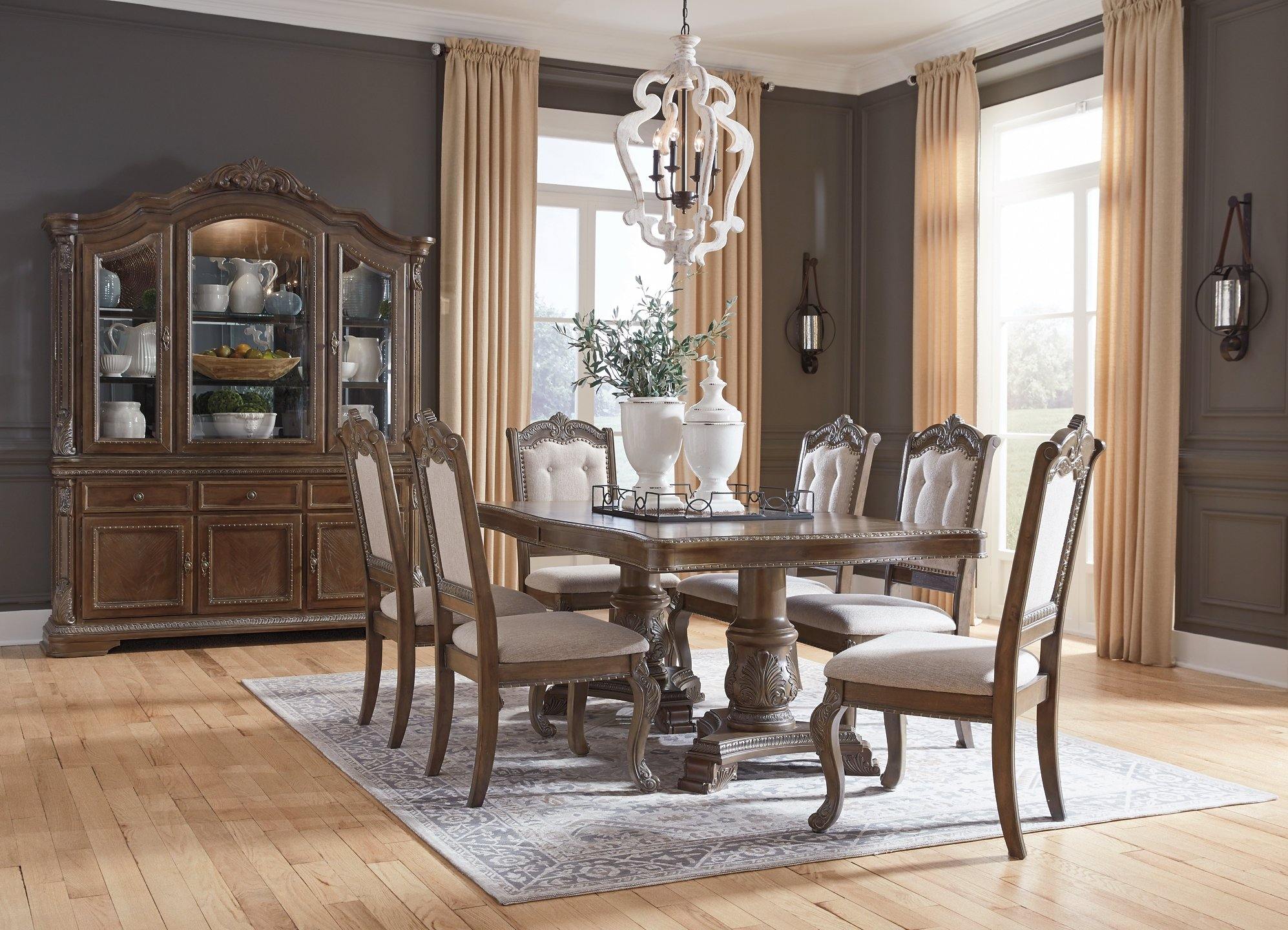 Brown Traditional Charmond Dining Table D803D6 By ashley - sofafair.com