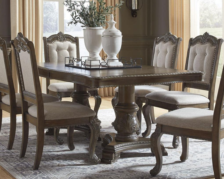 Charmond Dining Table D803D6 Brown Traditional Formal Tables By AFI - sofafair.com
