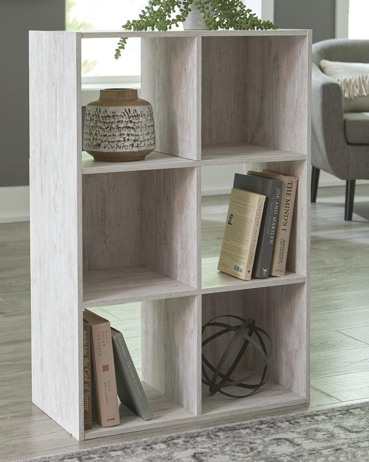 Paxberry Six Cube Organizer EA1811-3X2 Whitewash Casual Multi-Room Storage By AFI - sofafair.com