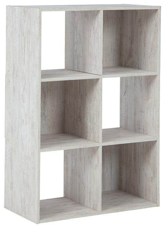 Paxberry Six Cube Organizer EA1811-3X2 Whitewash Casual Multi-Room Storage By AFI - sofafair.com