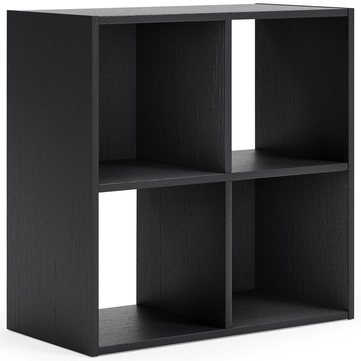 Langdrew Four Cube Organizer EA4957-2X2 Black Contemporary Multi-Room Storage By AFI - sofafair.com