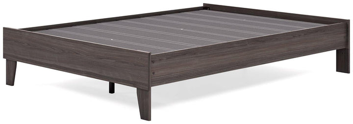 Brymont Full Platform Bed EB1011-112 Dark Gray Contemporary Youth Beds By AFI - sofafair.com