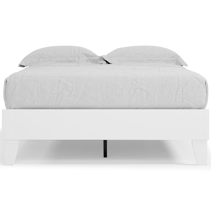 Piperton Full Platform Bed EB1221-112 White Contemporary Youth Beds By AFI - sofafair.com