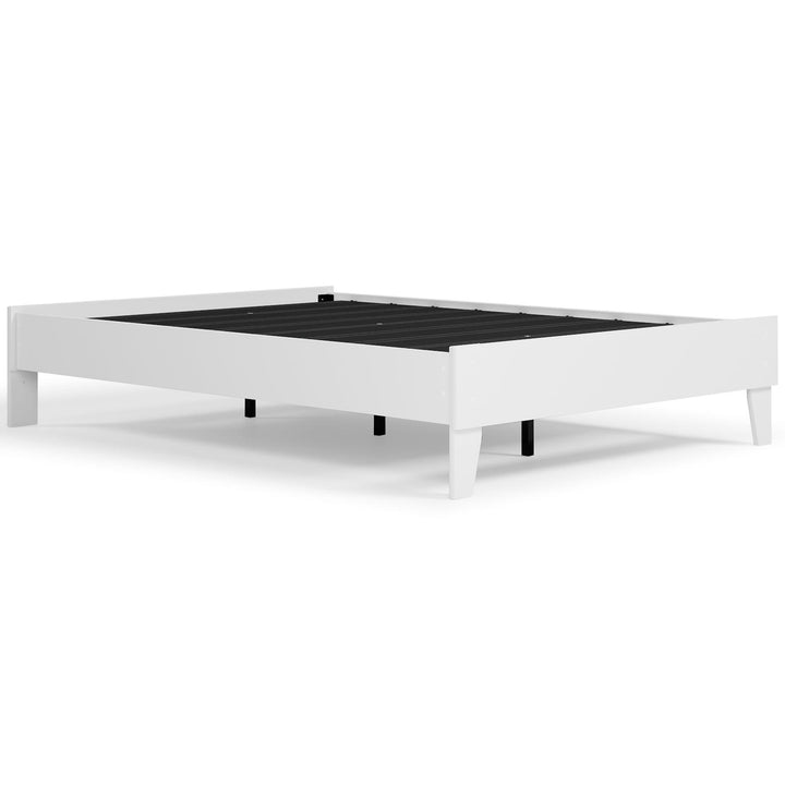 Piperton Full Platform Bed EB1221-112 White Contemporary Youth Beds By AFI - sofafair.com