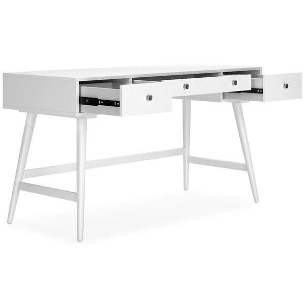 Thadamere 54 Home Office Desk H060-127 White Contemporary Desks By AFI - sofafair.com