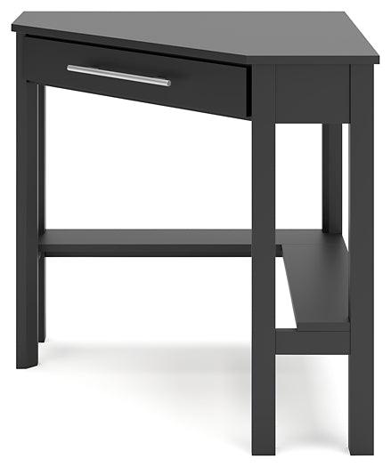 Otaska Home Office Corner Desk H206-22 Black Contemporary Home Office Cases By AFI - sofafair.com