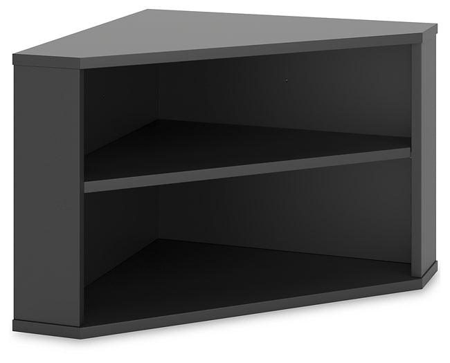 Otaska Home Office Corner Bookcase H206-22H Black Contemporary Home Office Storage By AFI - sofafair.com