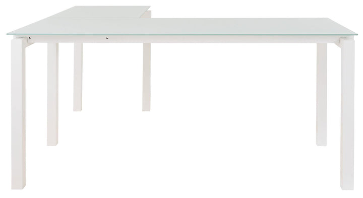 Baraga Home Office LDesk H410-24 White Contemporary Desks By AFI - sofafair.com