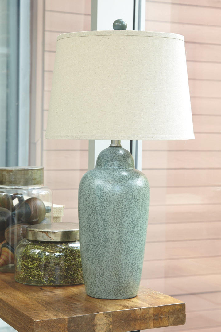 Saher Table Lamp L100254 Green Contemporary Table Lamps By AFI - sofafair.com