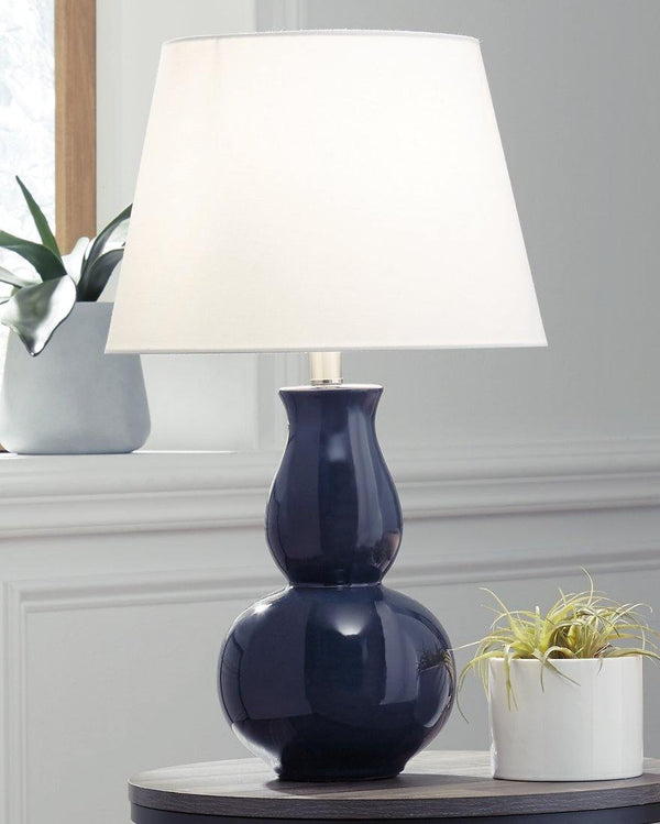 Zellrock Table Lamp L180164 Navy Casual Table Lamps By AFI - sofafair.com