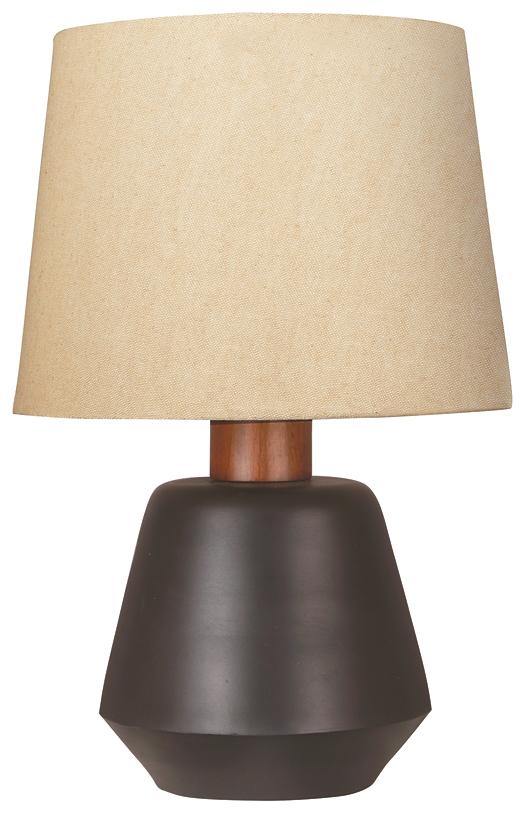 Ancel Table Lamp L204204 Black/Brown Contemporary Table Lamps By AFI - sofafair.com