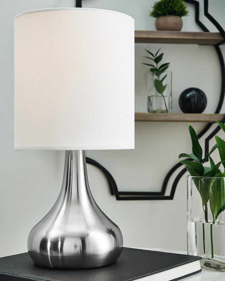 Camdale Table Lamp L204334 Silver Finish Contemporary Table Lamps By AFI - sofafair.com