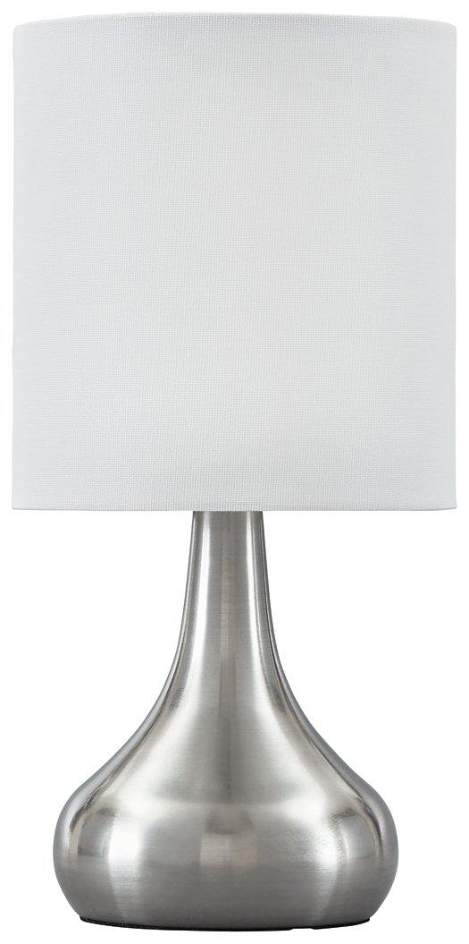 Camdale Table Lamp L204334 Silver Finish Contemporary Table Lamps By AFI - sofafair.com