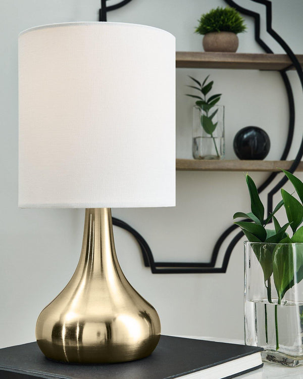 Camdale Table Lamp L204344 Brass Finish Contemporary Table Lamps By AFI - sofafair.com
