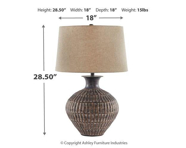 Magan Table Lamp L207354 Antique Bronze Finish Casual Table Lamps By AFI - sofafair.com