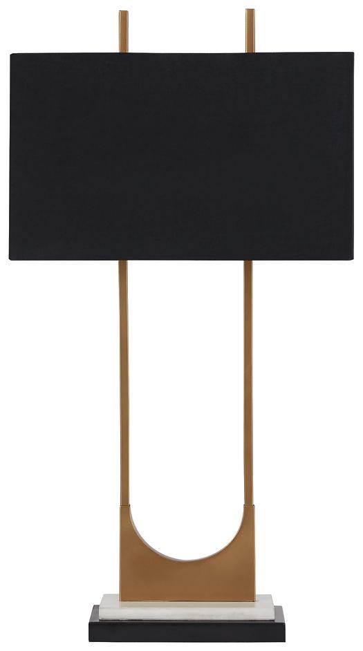 Malana Table Lamp L208254 Brass Finish Contemporary Table Lamps By AFI - sofafair.com