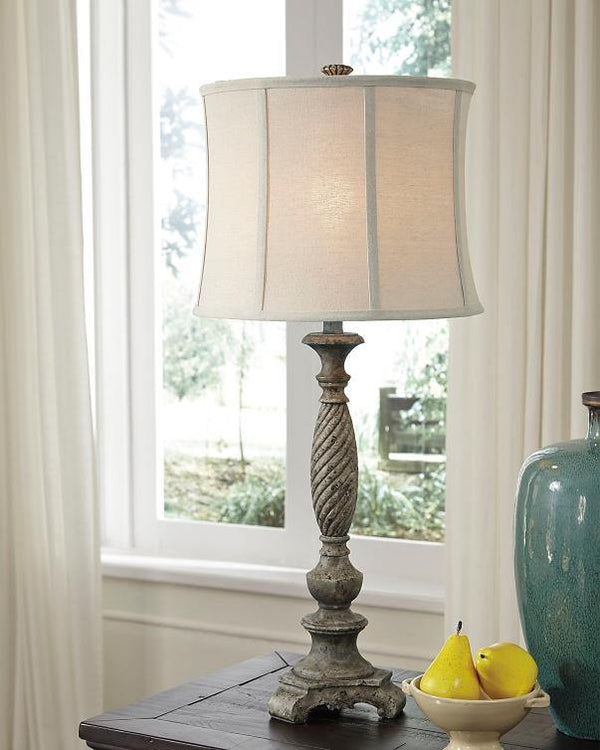 Alinae Table Lamp L235484 Antique Gray Traditional Table Lamps By AFI - sofafair.com