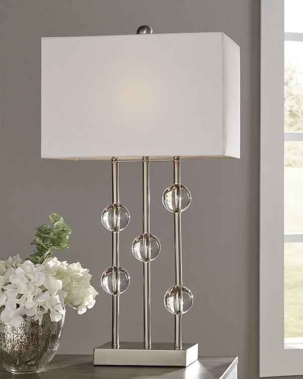 Jaala Table Lamp L428064 Clear/Silver Finish Contemporary Table Lamps By AFI - sofafair.com