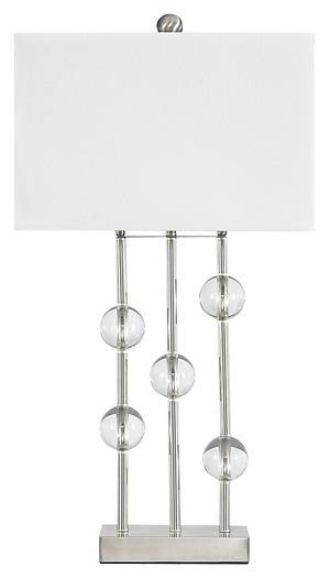 Jaala Table Lamp L428064 Clear/Silver Finish Contemporary Table Lamps By AFI - sofafair.com