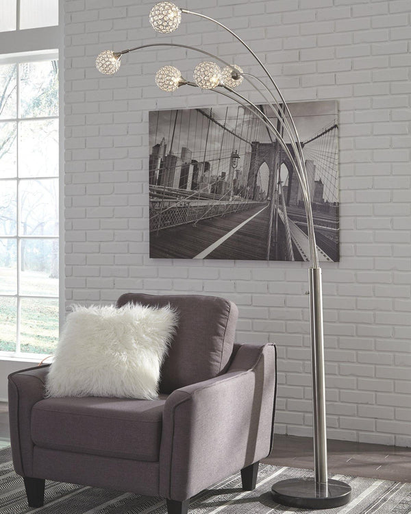 Winter Arc Lamp L725089 Silver Finish Contemporary Floor Lamps By AFI - sofafair.com