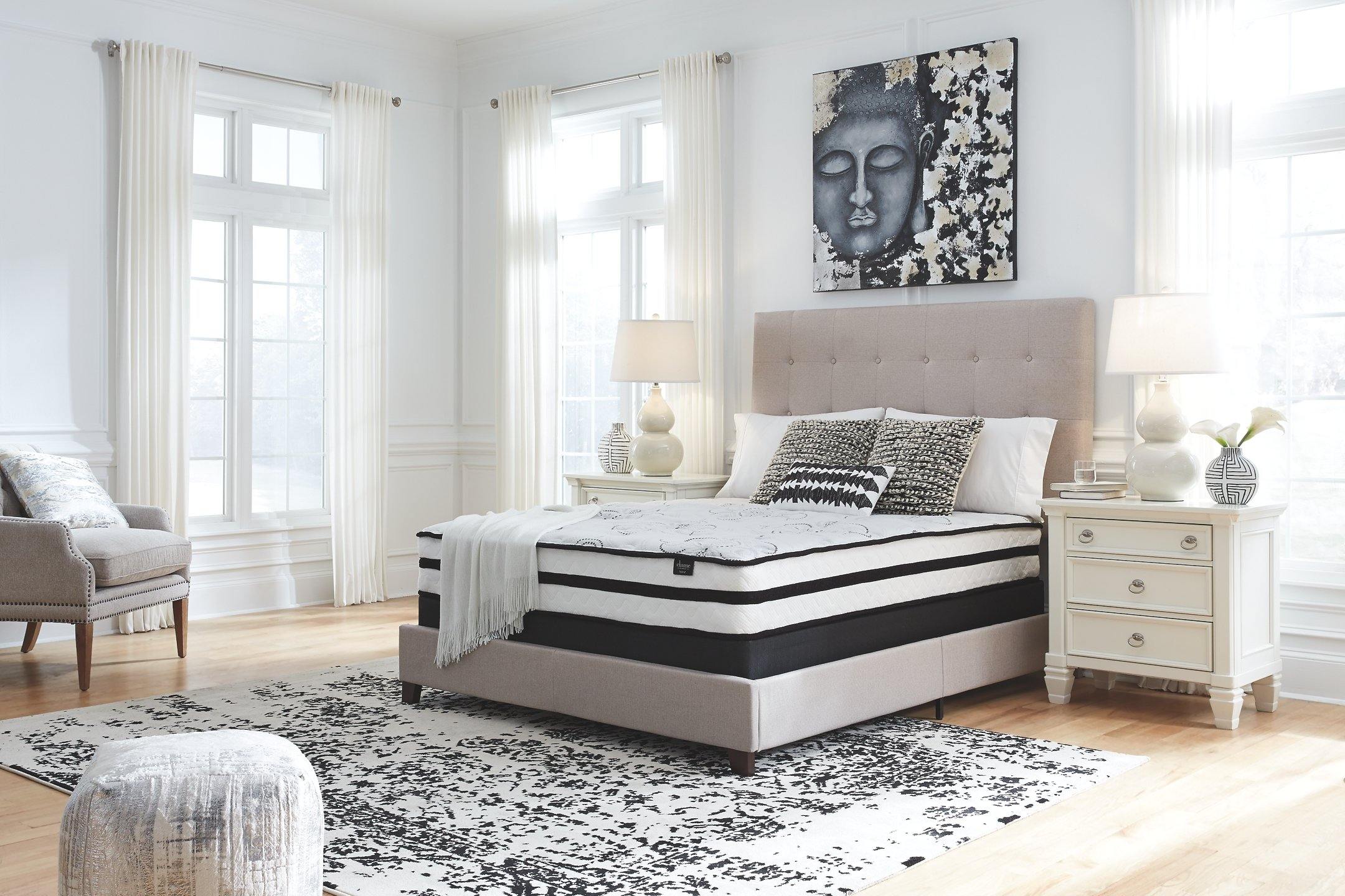 Chime 10 Inch Hybrid 10 Inch Queen Mattress and Pillow M696M1 Hybrid Master Mattresses By ashley - sofafair.com