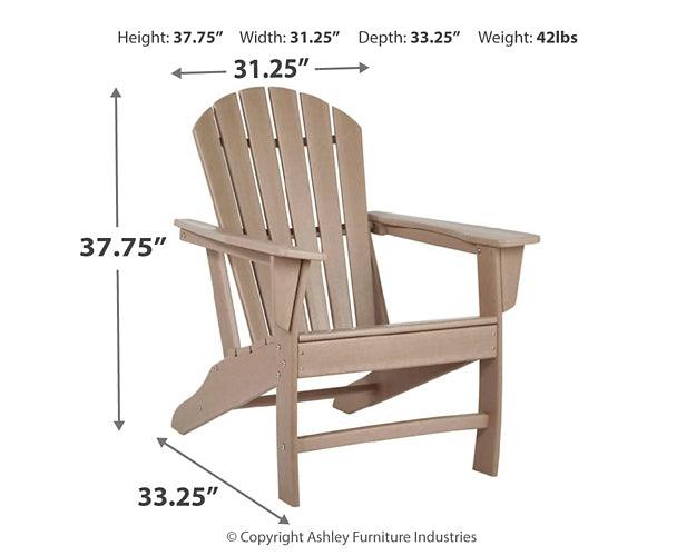 Sundown Treasure Adirondack Chair with End Table P014P1 Grayish Brown Contemporary Outdoor Package By AFI - sofafair.com
