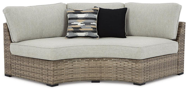 Calworth 2Piece Outdoor Sectional P458P3 Beige Contemporary Outdoor Seating By AFI - sofafair.com