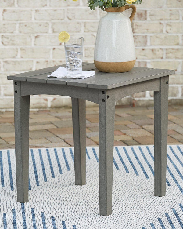 Visola Outdoor End Table P802-702 Gray Contemporary Outdoor Occasional By AFI - sofafair.com