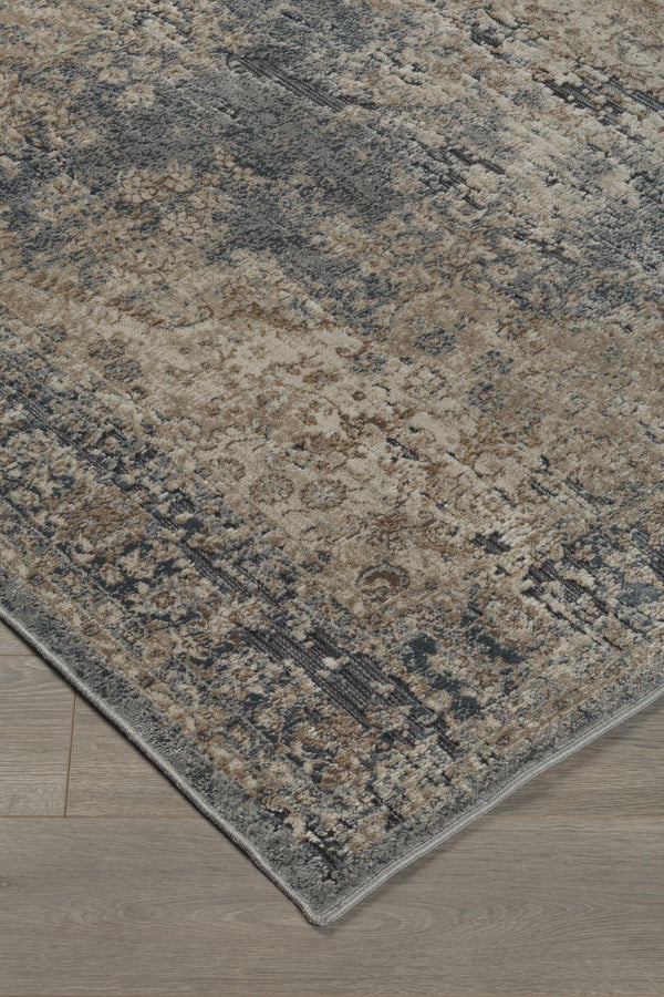 South 8 x 10 Rug R402721 Blue/Beige Traditional Area Rugs By AFI - sofafair.com