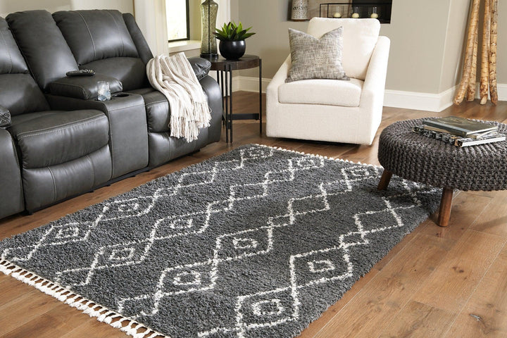 Maysel AMP002667 Black/Gray Casual Rug Large By Ashley - sofafair.com