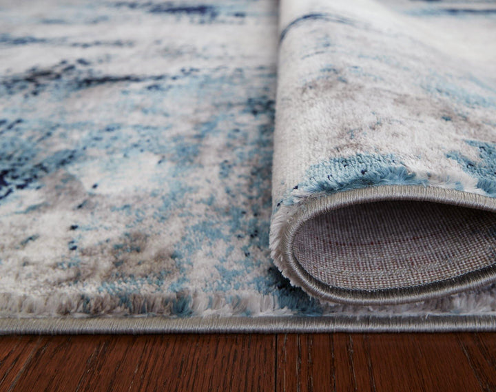 Leonelle 53 x 73 Rug R404872 Cream/Blue/Gray Contemporary Area Rugs By AFI - sofafair.com