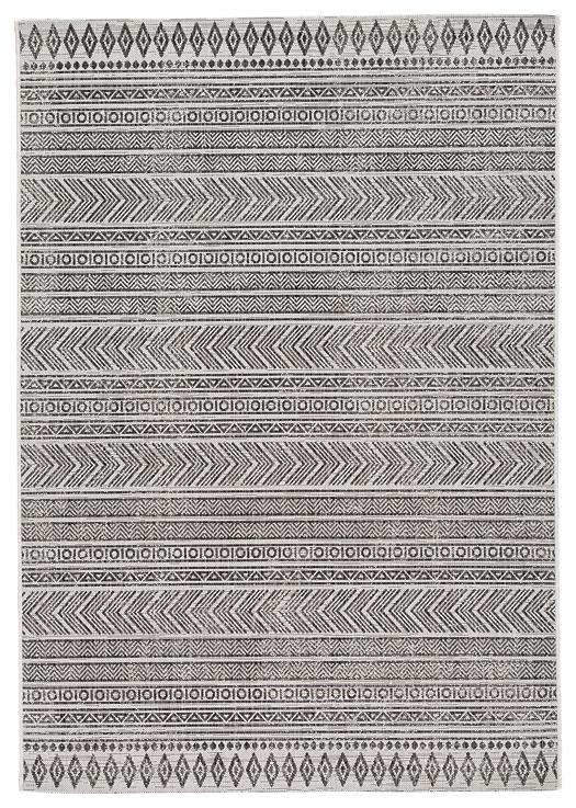 Brinoy 53 x 77 Rug R405032 Black/White Casual Area Rugs By AFI - sofafair.com